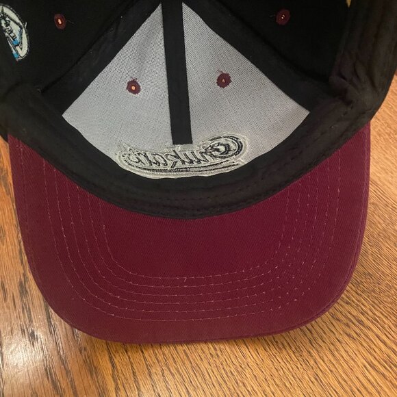 Men's Idaho Falls Chukars Black/Maroon Hook and Loop Baseball Hat Cap** - Picture 8 of 10
